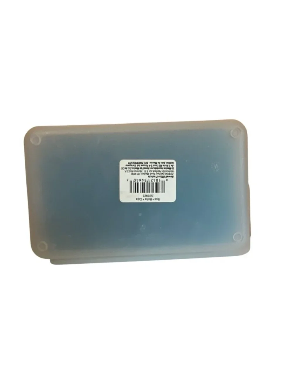 Vtg Translucent Blue SpaceMaker Storage Box Crafts School Supplies & More